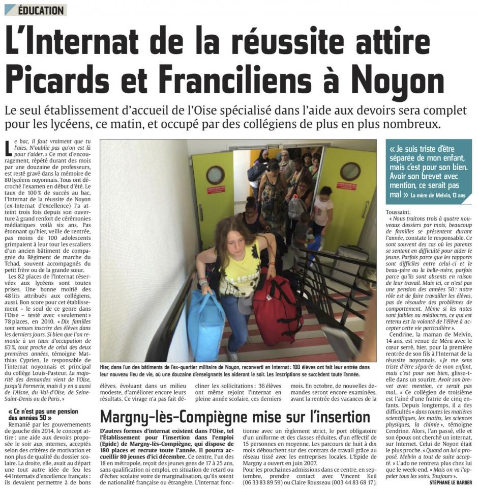 20160901-CP-Noyon-L'internat de la réussite attire Picards et Franciliens