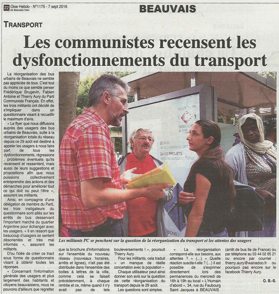 20160907-OH-Beauvais-Les communistes recensent les dysfonctionnements du transport