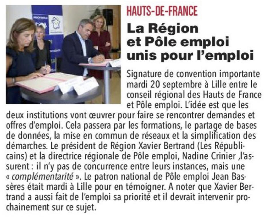 20160922-CP-Hauts-de-France-La région et Pôle emploi unis pour l'emploi