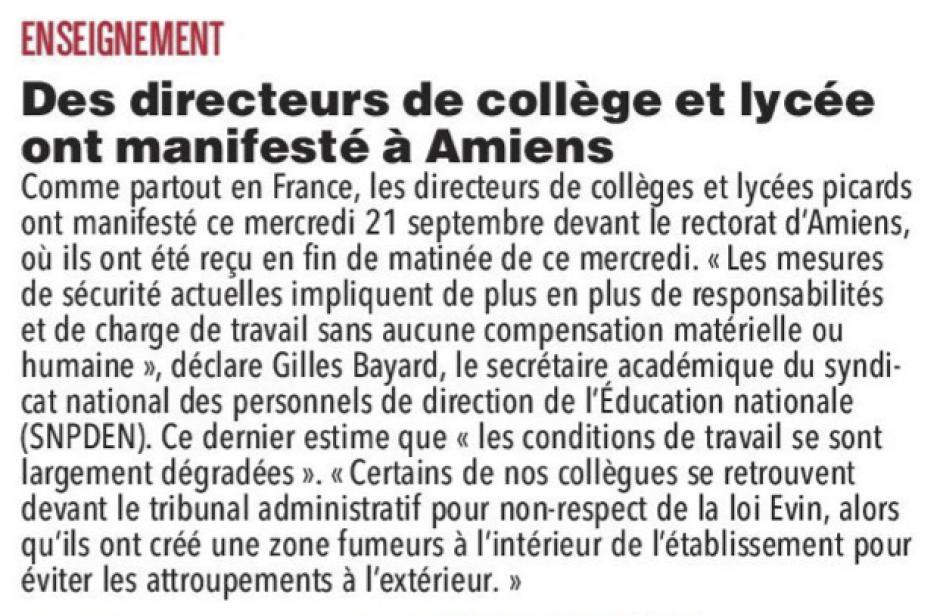 20160922-CP-Picardie-Des directeurs de collège et lycée ont manifesté à Amiens