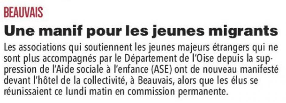 20160927-CP-Beauvais-Une manif pour les jeunes migrants [pages régionales]