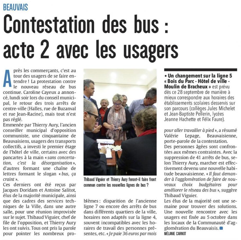 20160928-CP-Beauvais-Contestation des bus : acte 2 avec les usagers