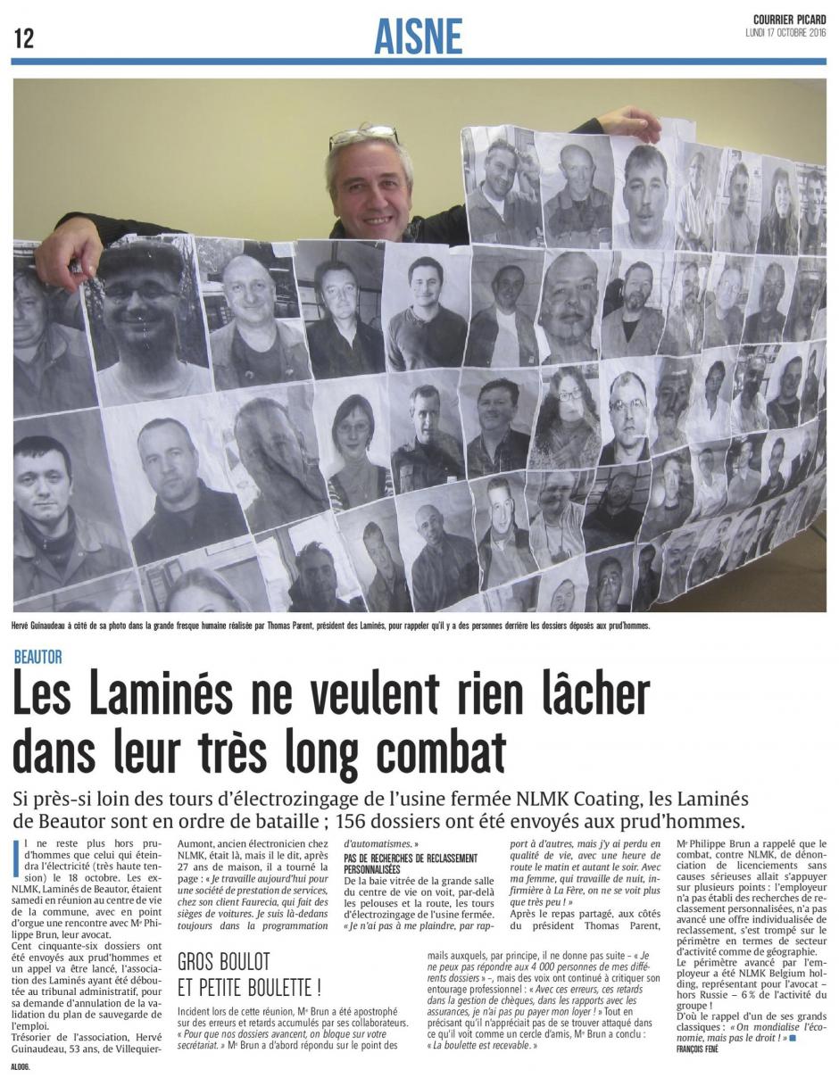 20161017-CP-Beautor-Les Laminés ne veulent rien lâcher dans leur très long combat [édition Aisne]
