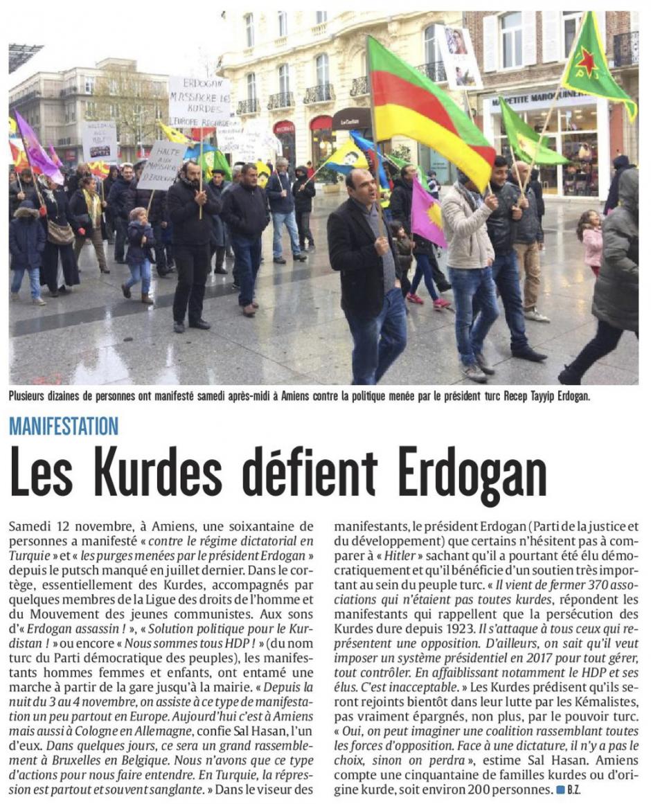 20161113-CP-Amiens-Les Kurdes défient Erdogan [édition Somme]
