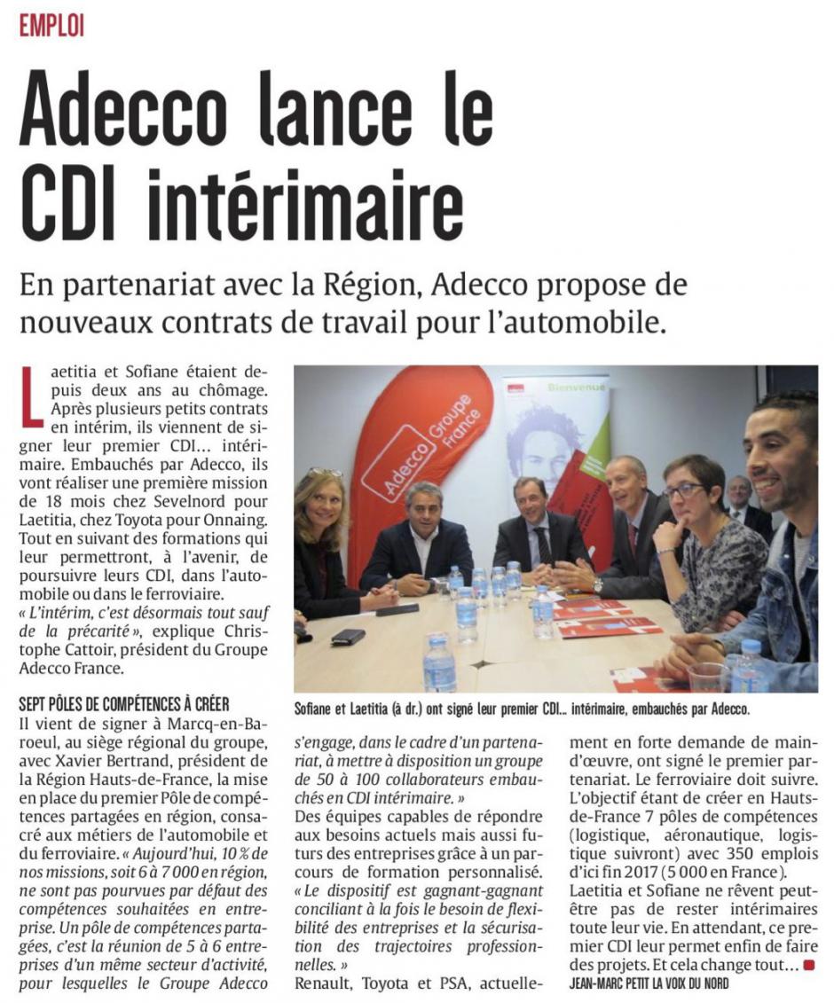 20161121-CP-Hauts-de-France-Adecco lance le CDI intérimaire