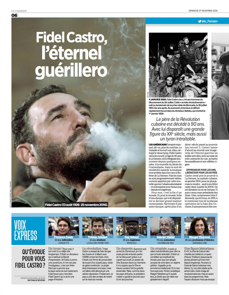 20161127-LeP-Cuba-Fidel Castro, l'éternel guérillero