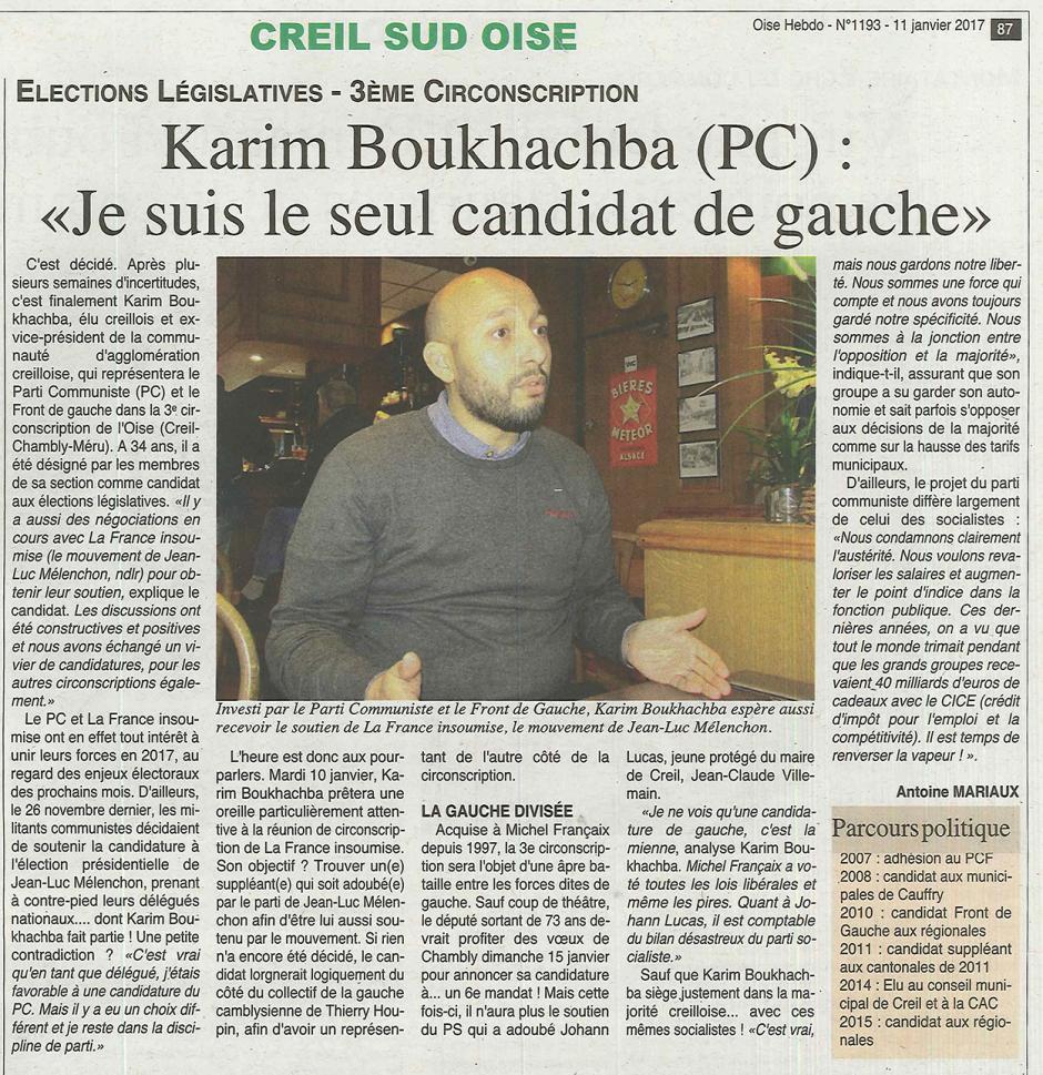 20170111-OH-Oise-L2017-3C-Karim Boukhachba (PC) : « Je suis le seul candidat de gauche »
