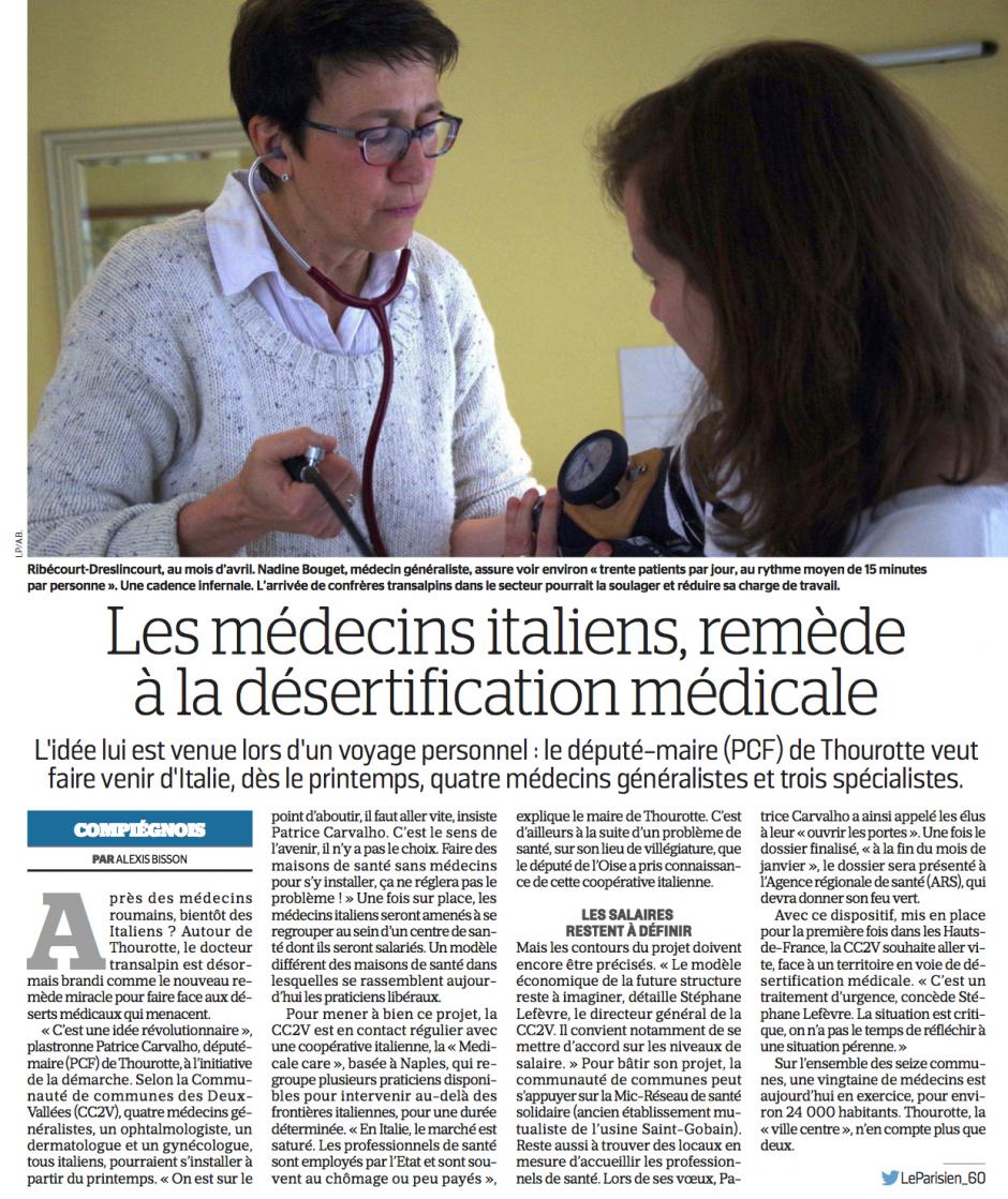 20170116-LeP-Thourotte-Les médecins italiens, remède à la désertification médicale