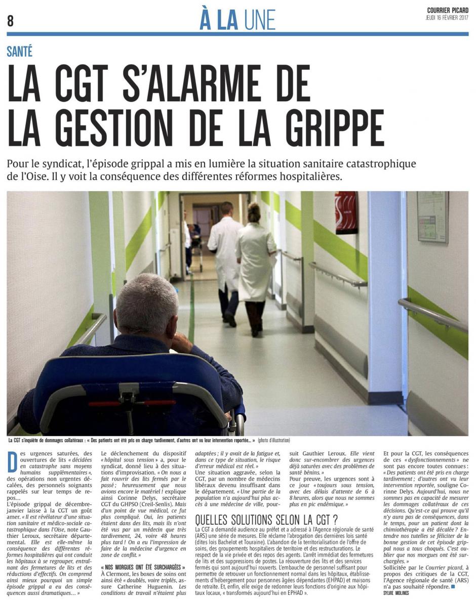 20170216-CP-Oise-La CGT s'alarme de la gestion de la grippe