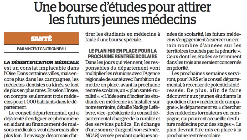 20170311-LeP-Oise-Une bourse d'études pour attirer les futurs jeunes médecins