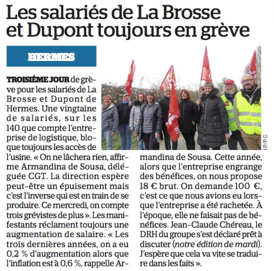 20170316-LeP-Hermes-Les salariés de La Brosse et Dupont toujours en grève