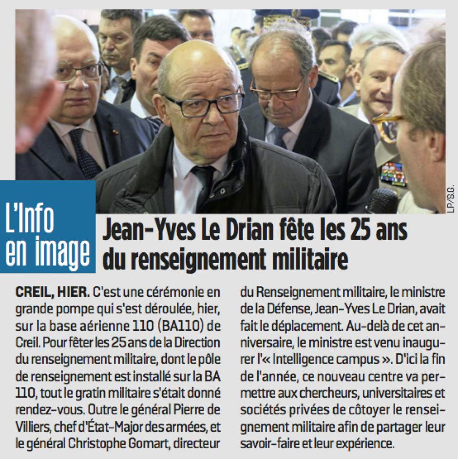 20170324-LeP-Creil-Le Drian fête les 25 ans du renseignement militaire