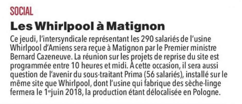 20170413-CP-Amiens-Les Whirlpool à Matignon [pages régionales]