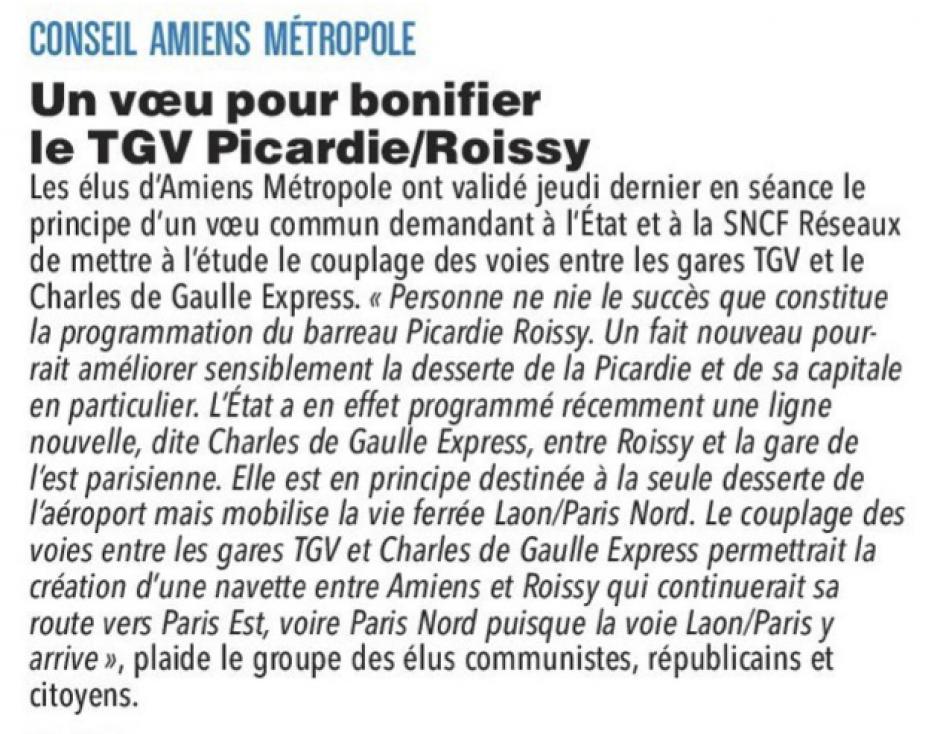 20170417-CP-Amiens-Un vœu pour bonifier le TGV Picardie-Roissy [édition Somme]