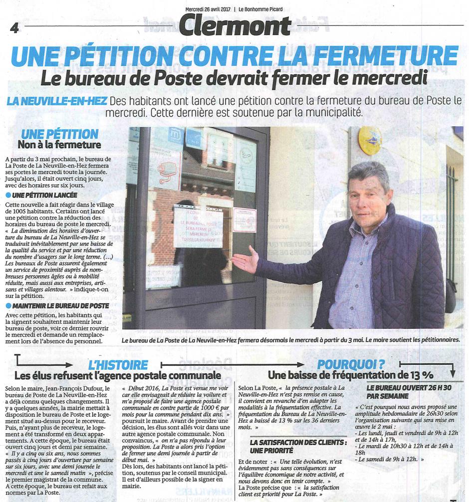 20170426-BonP-La Neuville-en-Hez-Une pétition contre la fermeture du bureau de poste