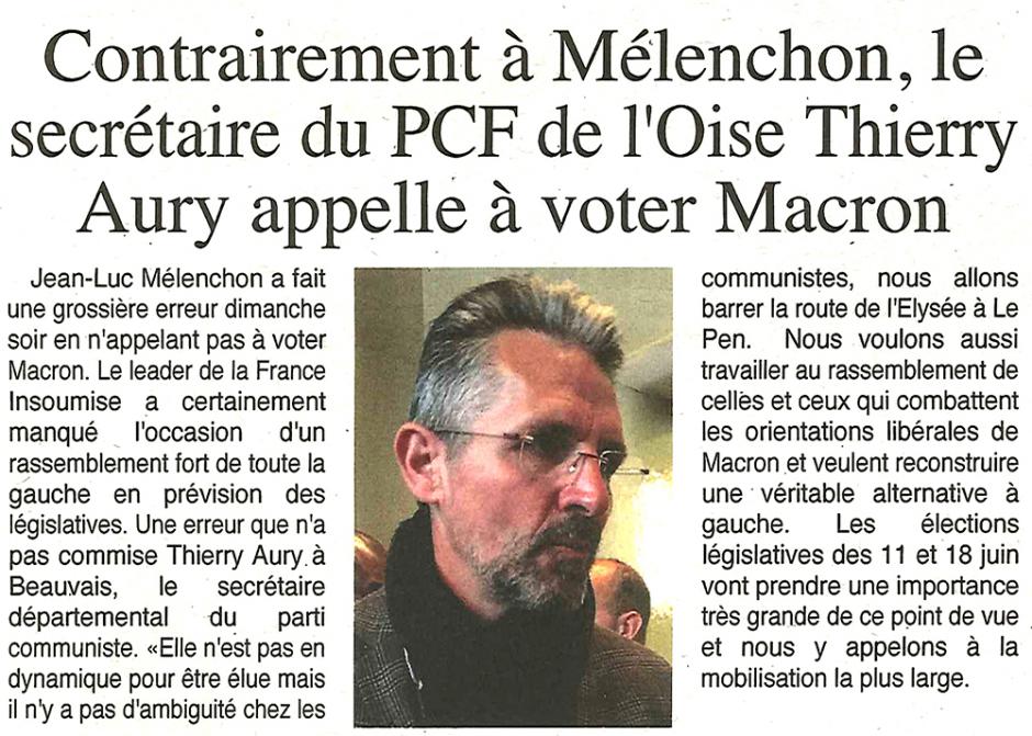 20170426-OH-Oise-P2017-T2-Contrairement à Mélenchon, le secrétaire du PCF de l'Oise appelle à voter Macron