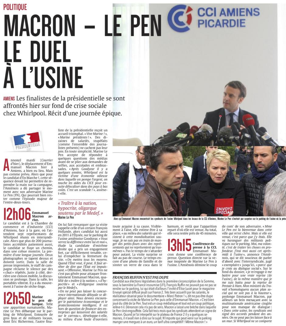 20170427-CP-Amiens-Macron-Le Pen, le duel à l'usine