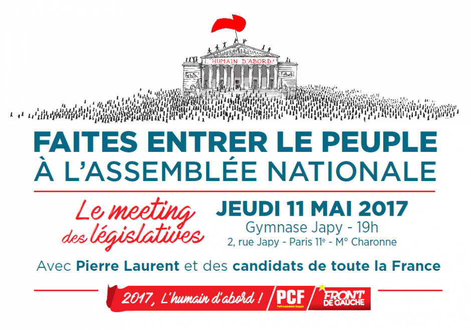 11 mai, Paris - Meeting des Législatives « Faites entrer le peuple à l'Assemblée nationale »
