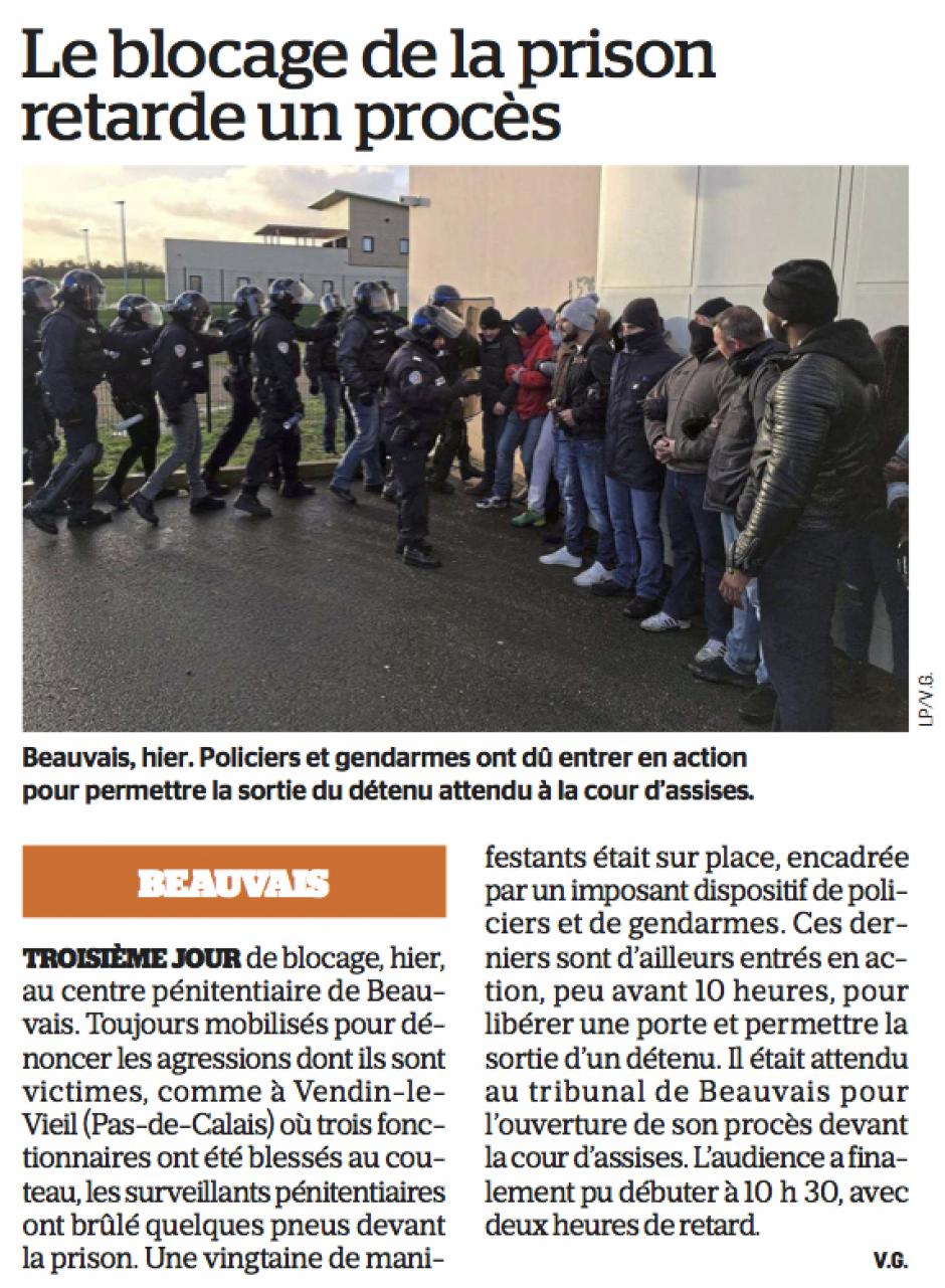 20180118-LeP-Beauvais-Le blocage de la prison retarde un procès