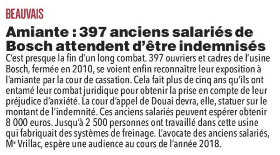 20180120-CP-Beauvais-Amiante : 397 anciens salariés de Bosch attendent d'être indemnisés [pages régionales]