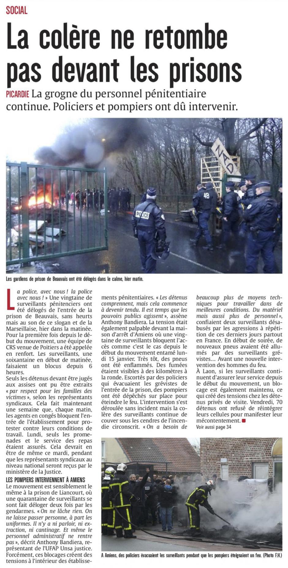 20180123-CP-Picardie-La colère ne retombe pas devant les prisons