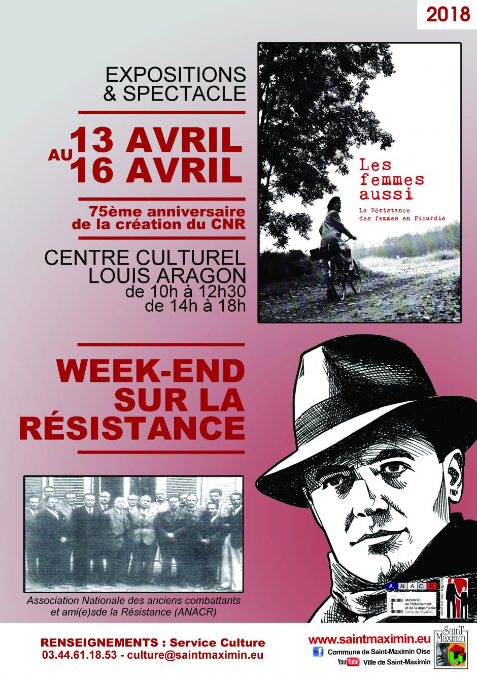 13 au 16 avril, Saint-Maximin - ANACR Oise-Week-end sur la Résistance
