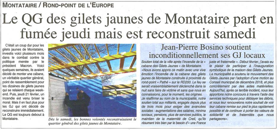 20190227-OH-Montataire-Le QG des gilets jaunes part en fumée jeudi mais est reconstruit samedi