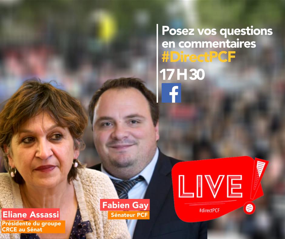 #directPCF avec Éliane Assassi et Fabien Gay, sénatrice et sénateur de la Seine-Saint-Denis - 11 mai 2020