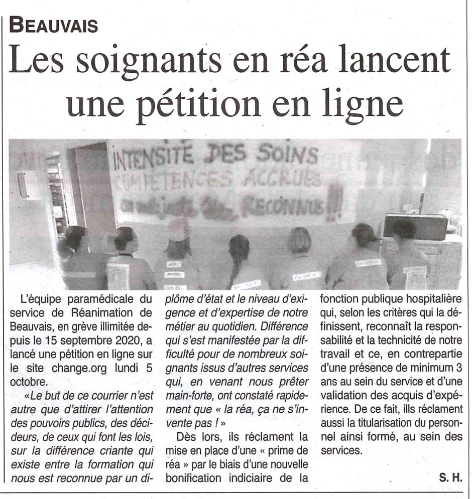 20201007-OH-Beauvais-Les soignants en réa lancent une pétition en ligne
