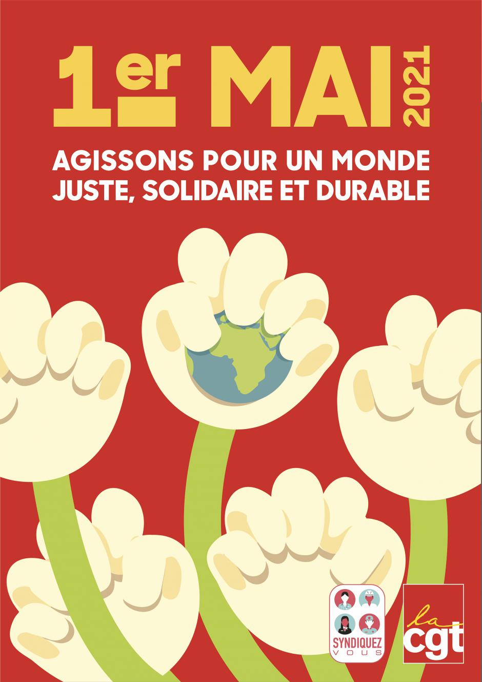 1er mai, Beauvais - Manifestation « Journée internationale des travailleurs et des travailleuses »