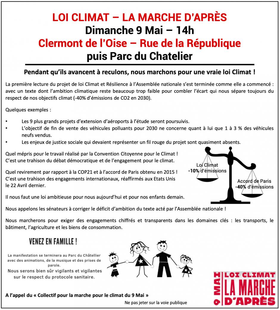 9 mai, Clermont - Marche pour le climat