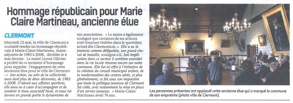20210519-BonP-Clermont-Hommage à Marie-Claire Martineau, ancienne élue