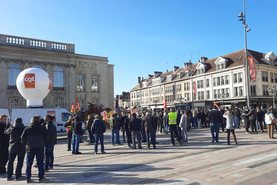 Mobilisation chez les agent·e·s de la Ville de Beauvais et de la Communauté d'Agglomération du Beauvaisis - Beauvais, 8 novembre 2021