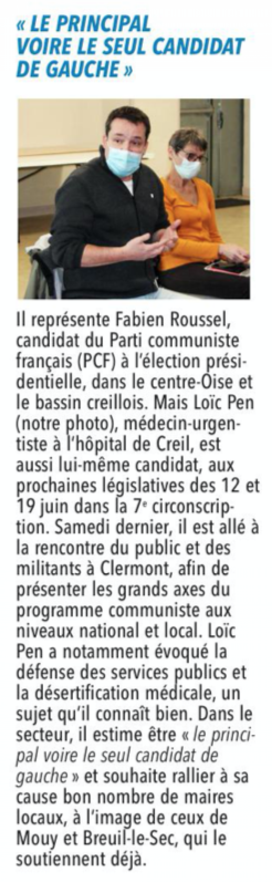 20220118-CP-Clermont-Loïc Pen : « le principal voire le seul candidat de gauche »