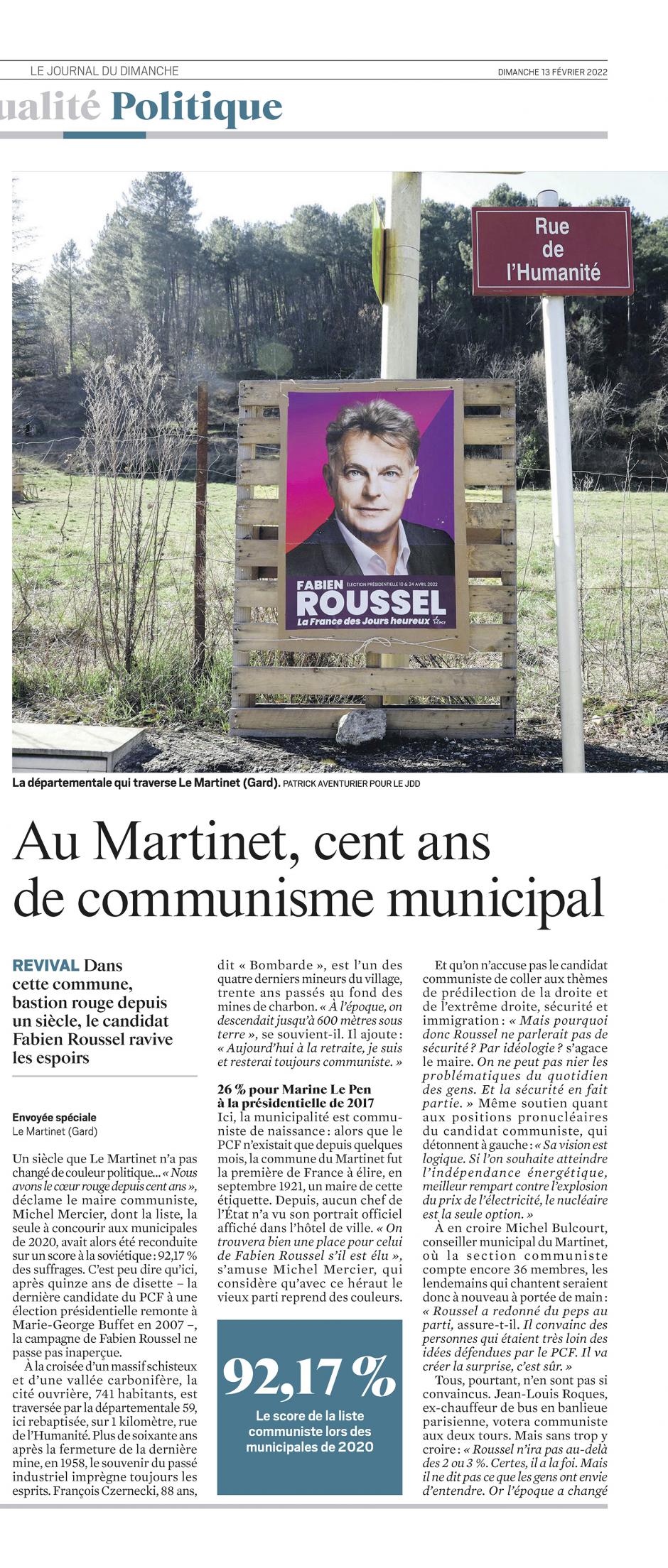 20220213-LeJDD-Au Martinet, cent ans de communisme municipal