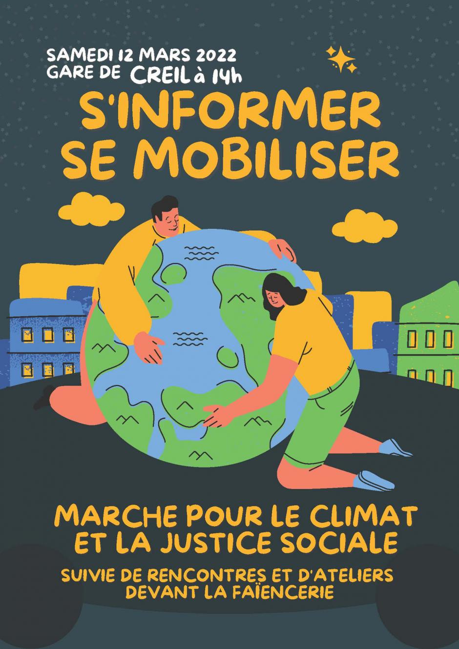 12 mars, Creil - Marche pour le climat et la justice sociale