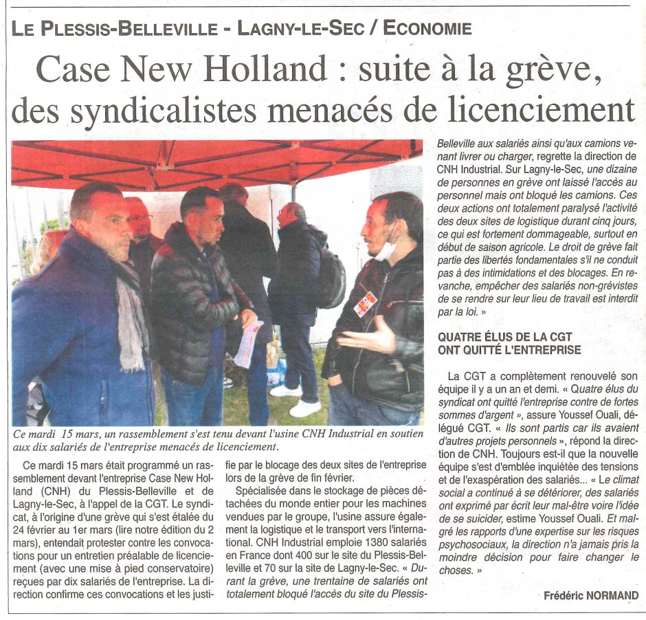 20220316-OH-Le Plessis-Belleville-Case New Holland : suite à la grève, des syndicalistes menacés de licenciement