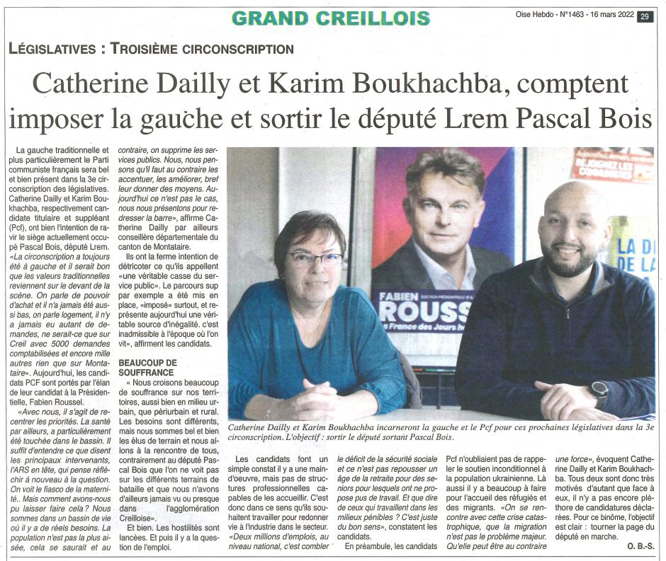 20220316-OH-Oise-Catherine Dailly et Karim Boukhachba, comptent imposer la gauche et sortir le député LREM Pascal Bois