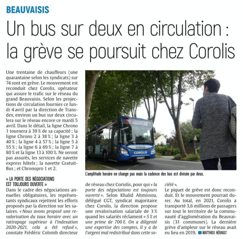 20220405-CP-Beauvaisis-Un bus sur deux en circulation : la grève se poursuit chez Corolis