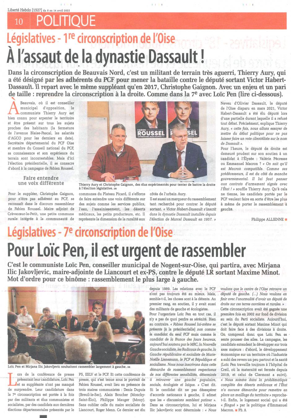 20220408-LH-Oise-Législatives 7e circonscription : pour Loïc Pen, il est urgent de rassembler