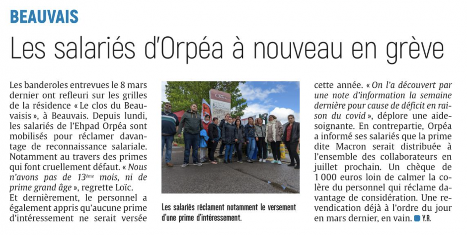 20220525-CP-Beauvais-Les salariés d'Orpea à nouveau en grève