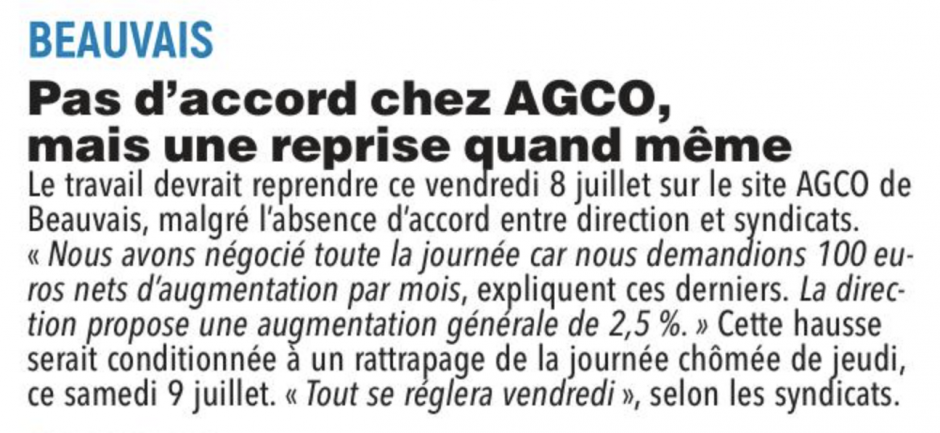 20220708-CP-Beauvais-Pas d'accord chez Agco, mais une reprise quand même [eh bien non !]