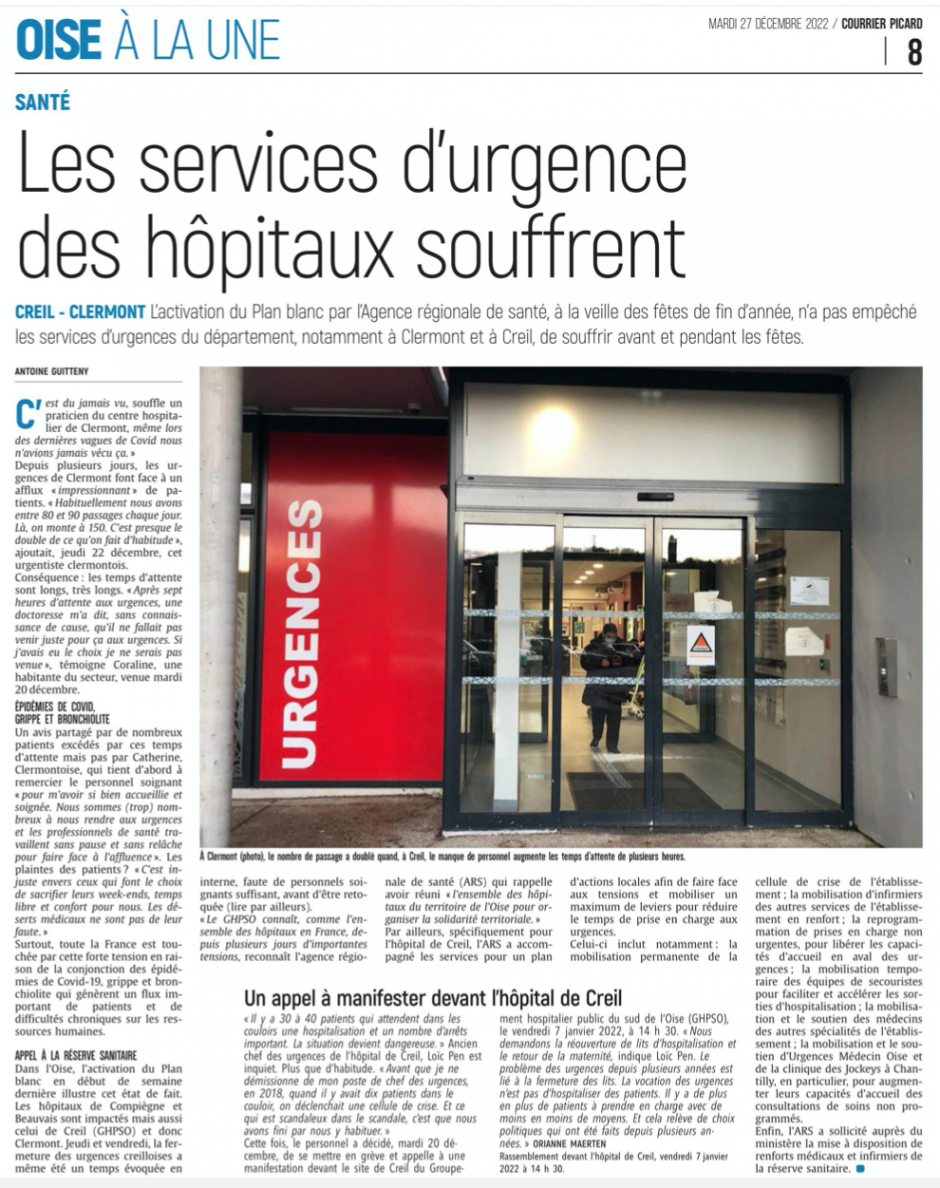 20221227-CP-Clermont-Creil-Les services d'urgence des hôpitaux souffrent