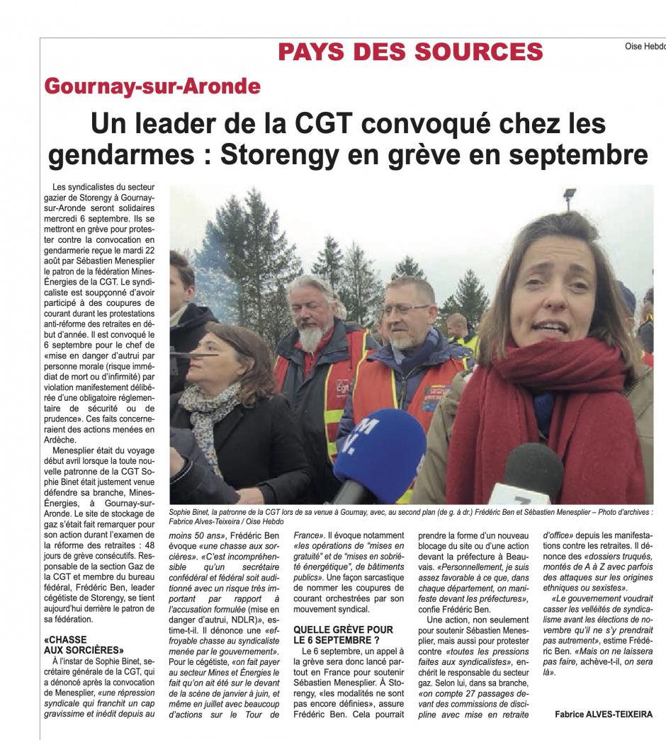 20230830-OH-Gournay-sur-Aronde-Un leader de la CGT convoqué chez les gendarmes : Storengy en grève en septembre