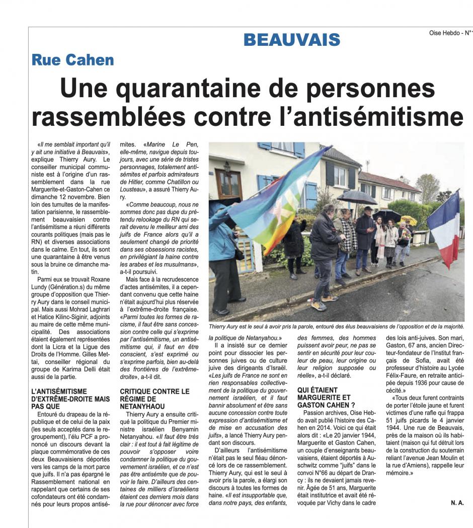 20231115-OH-Beauvais-Une quarantaine de personnes rassemblées contre l'antisémitisme