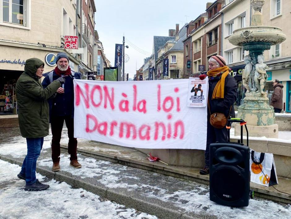 Non à la loi immigration ! - Beauvais, 20 janvier 2024