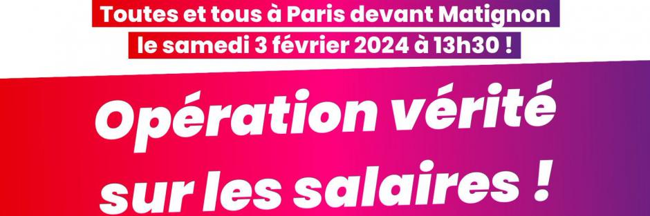 3 février, Paris - Rassemblement « Reprenons la main sur nos salaires et nos retraites »
