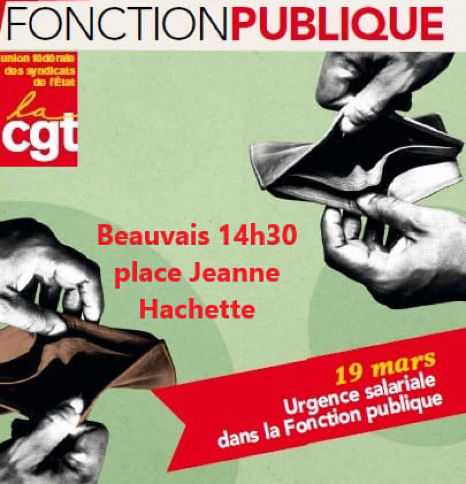 19 mars, Beauvais - Journée d'action dans la Fonction publique