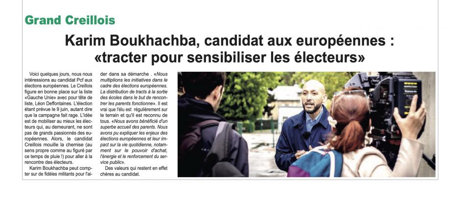 20240417-OH-Creillois-Karim Boukhachba, candidat aux européennes : « Tracter pour sensibiliser les électeurs »