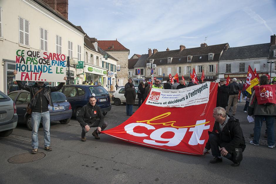 Manifestation CGT-FO contre l'ANI - Chambly, 5 mars 2013